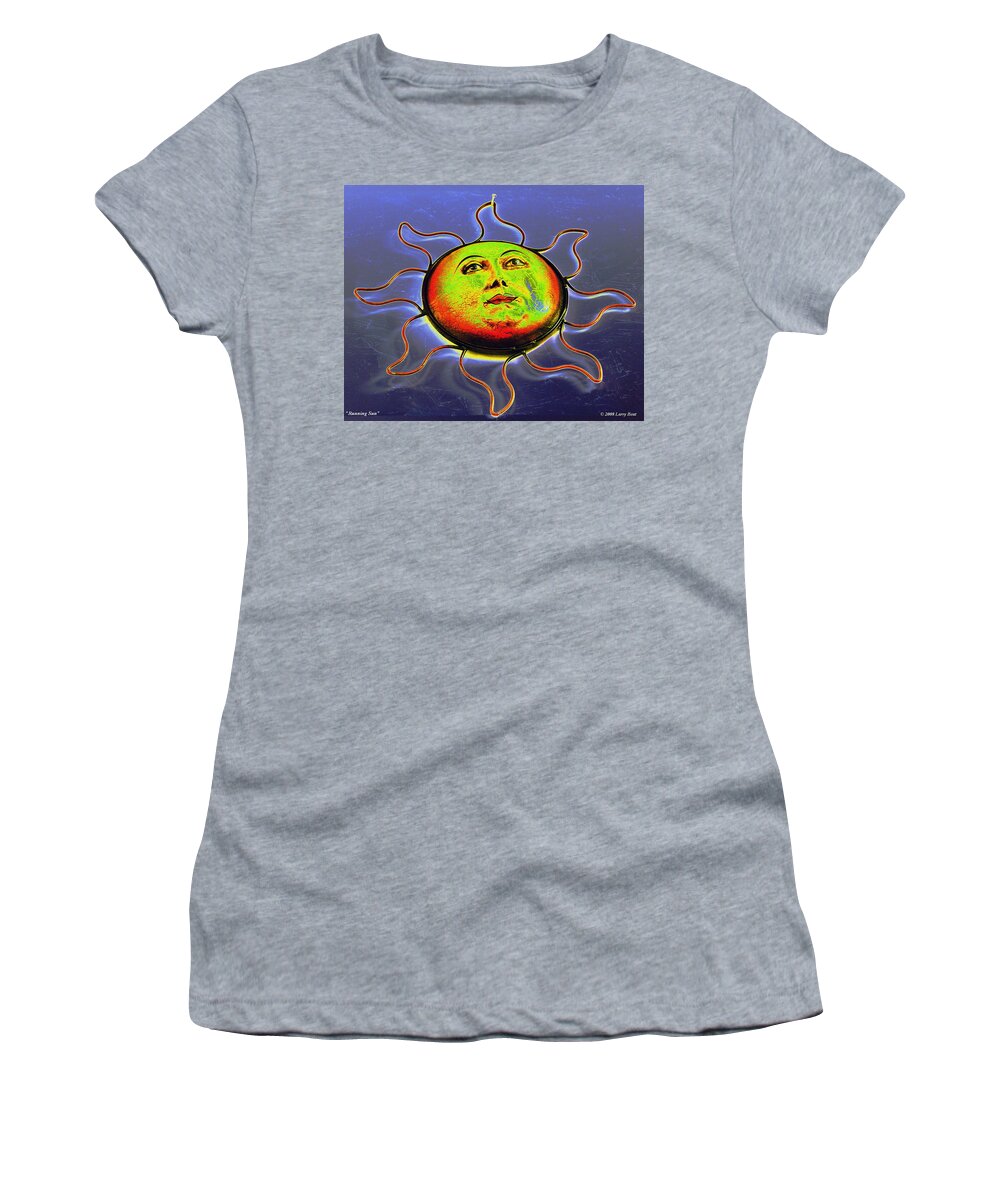 Sun Women's T-Shirt featuring the photograph Running Sun by Larry Beat