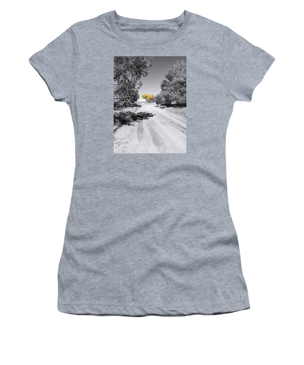 Autumn Women's T-Shirt featuring the photograph Rural Autumn Splash by Brad Hodges