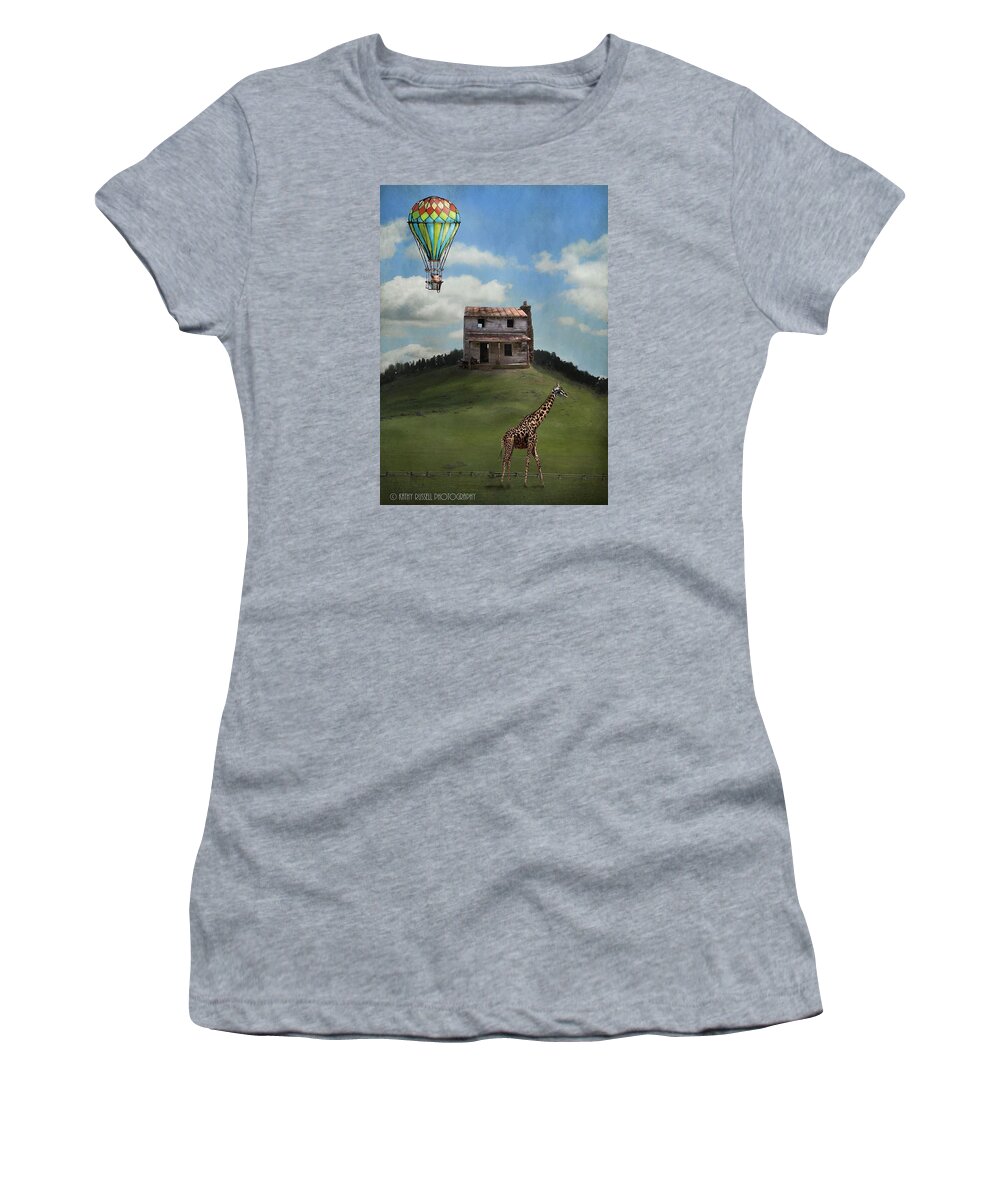 Digital Art Women's T-Shirt featuring the digital art Rural World by Kathy Russell