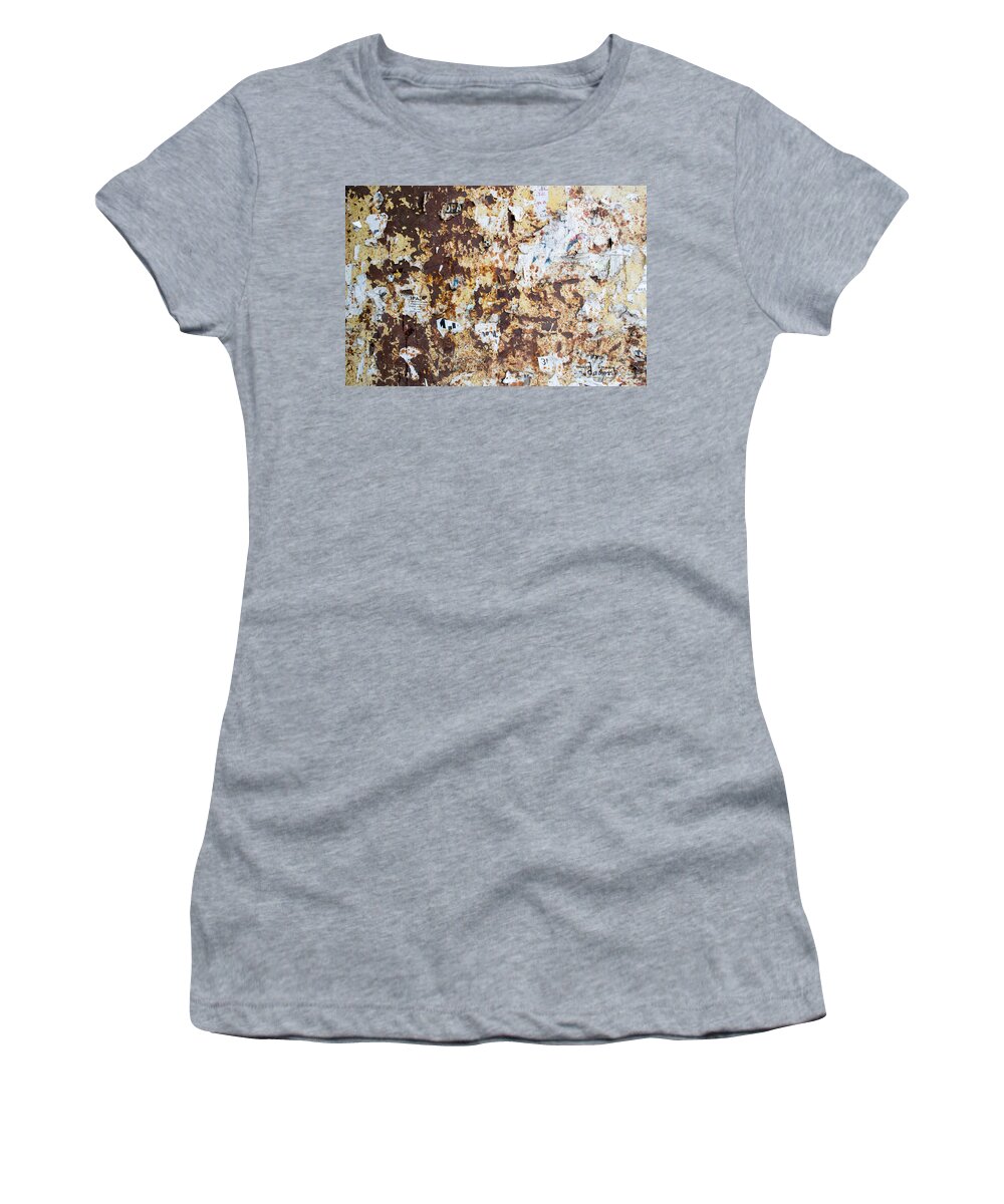 Abstract Women's T-Shirt featuring the photograph Rust Paper Texture by John Williams
