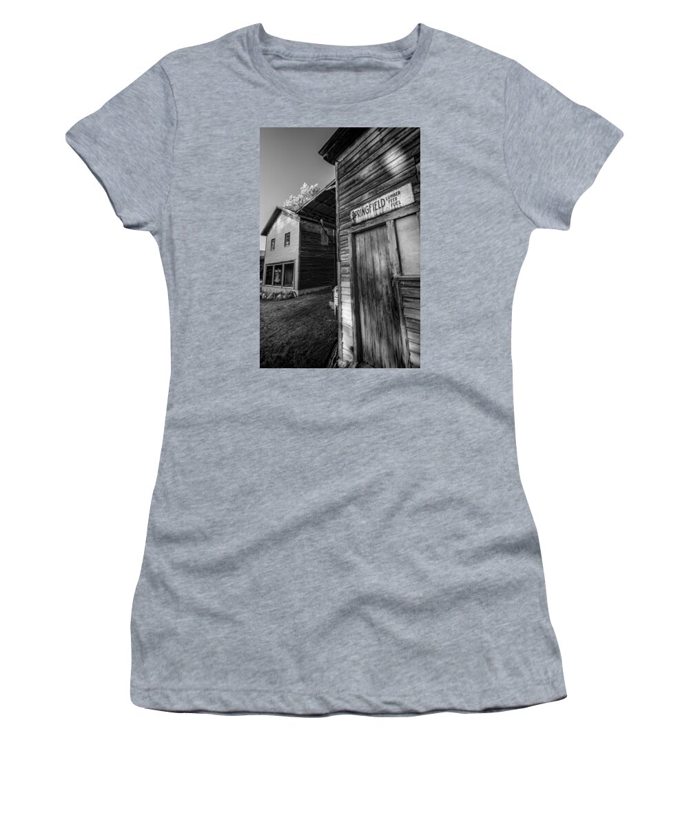 Rustic Women's T-Shirt featuring the photograph Rustic rural angles by Sven Brogren