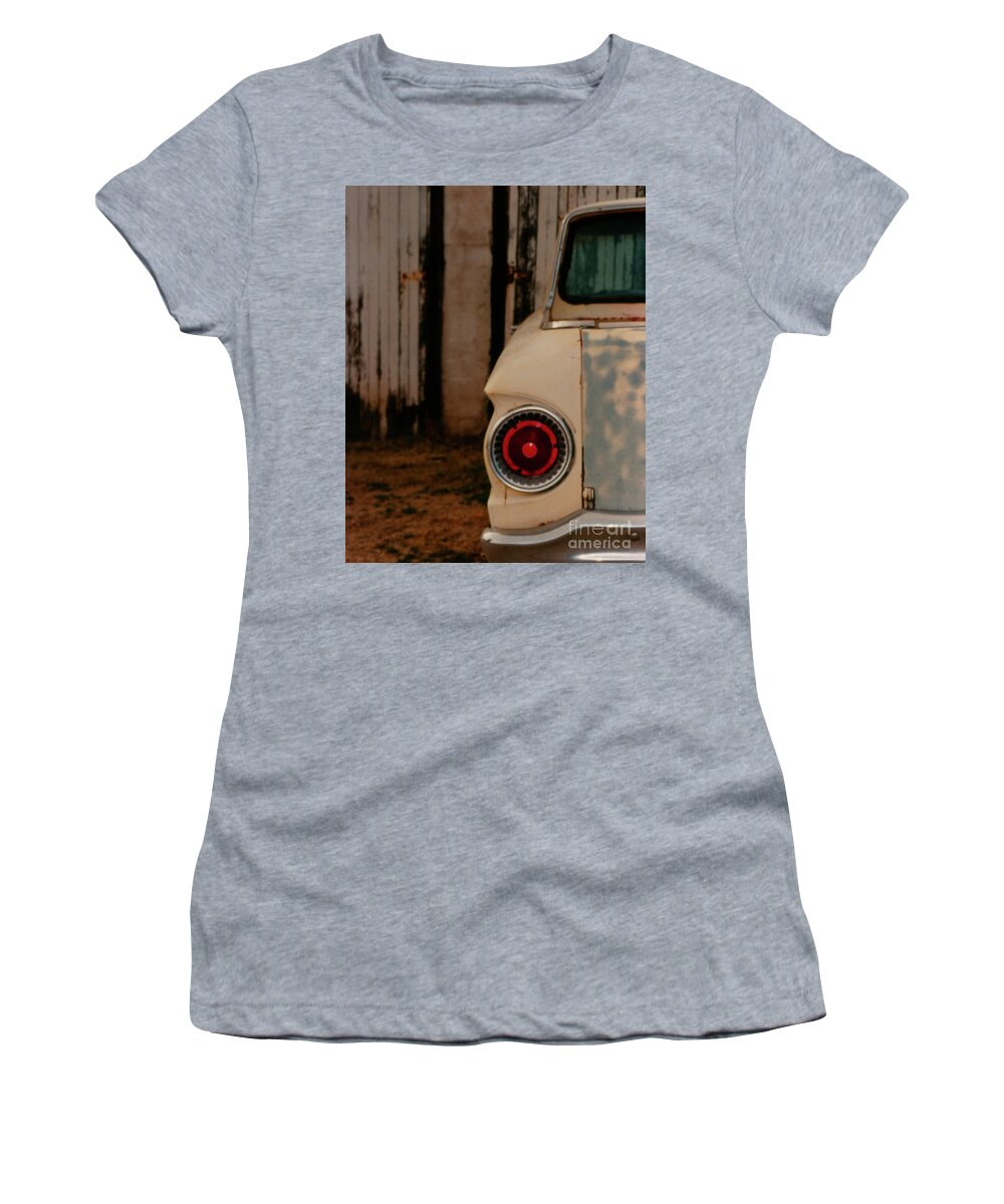 Women's T-Shirt featuring the photograph Rusty Car by Heather Kirk