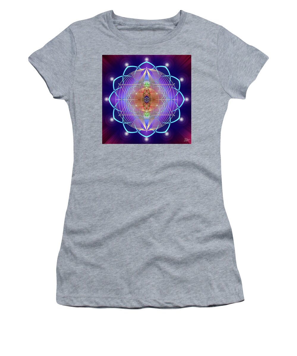 Endre Women's T-Shirt featuring the photograph Sacred Geometry 641 by Endre Balogh