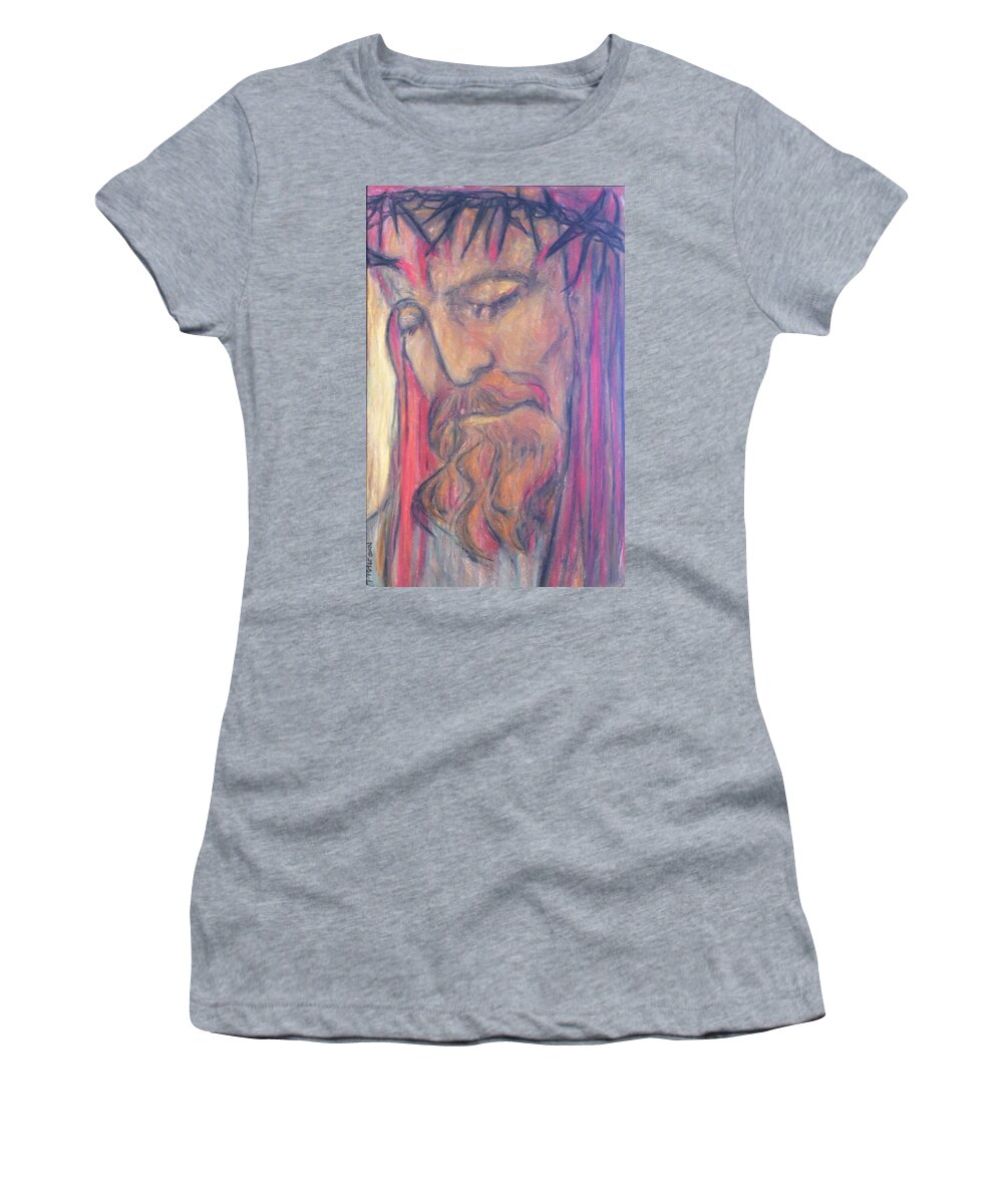 Painting Women's T-Shirt featuring the painting Sacrifice by Todd Peterson