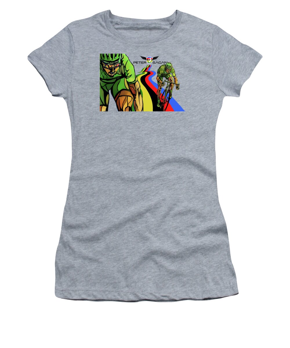Sagan Women's T-Shirt featuring the painting Sagan by Sassan Filsoof