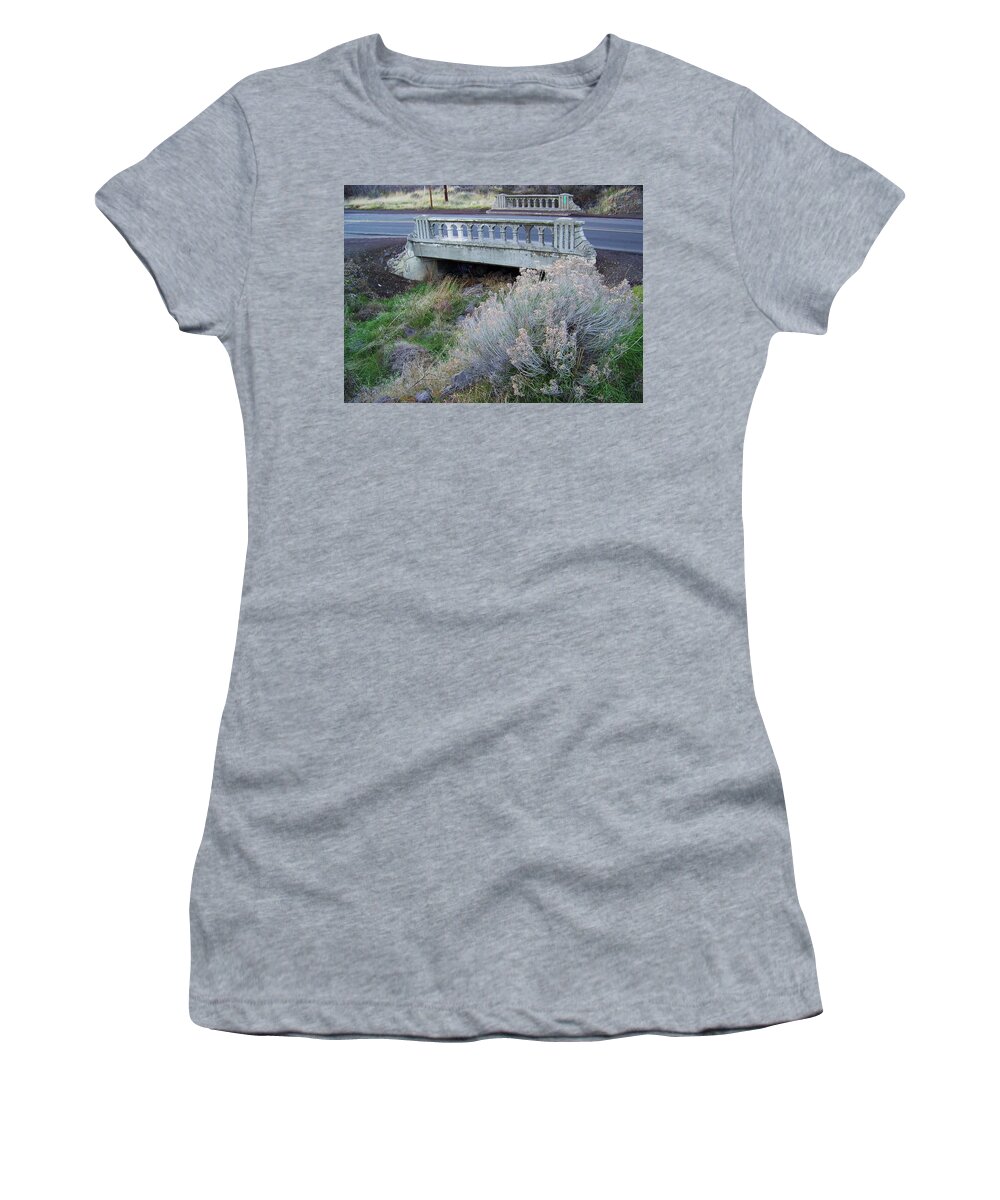 Bridge Women's T-Shirt featuring the photograph Sage Bridge by Julie Rauscher