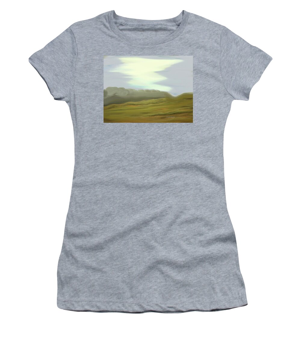 Abstract Women's T-Shirt featuring the painting Sagebrush Country by Lenore Senior