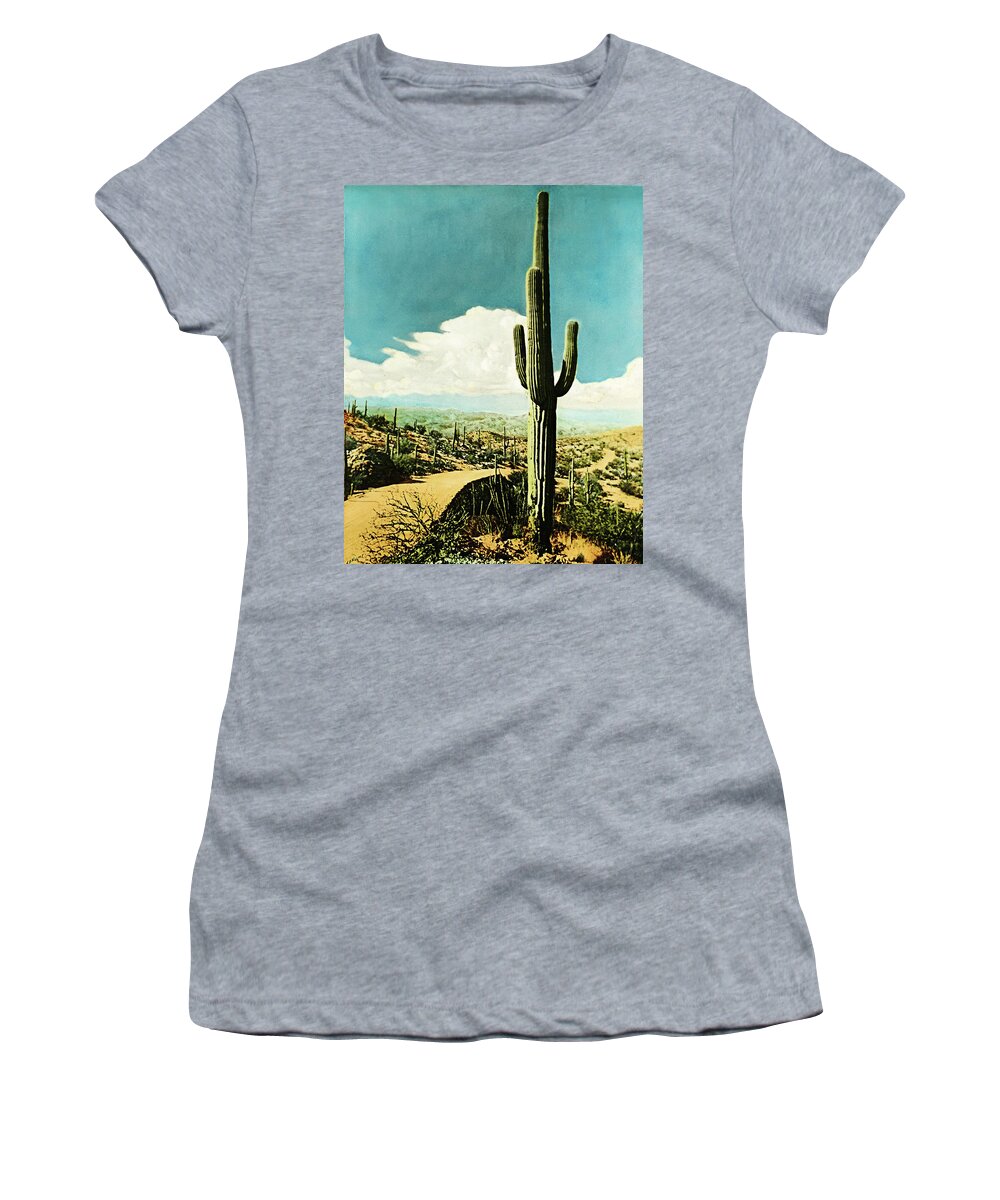 Vintage Women's T-Shirt featuring the photograph Saguaro Cactus by Marilyn Hunt