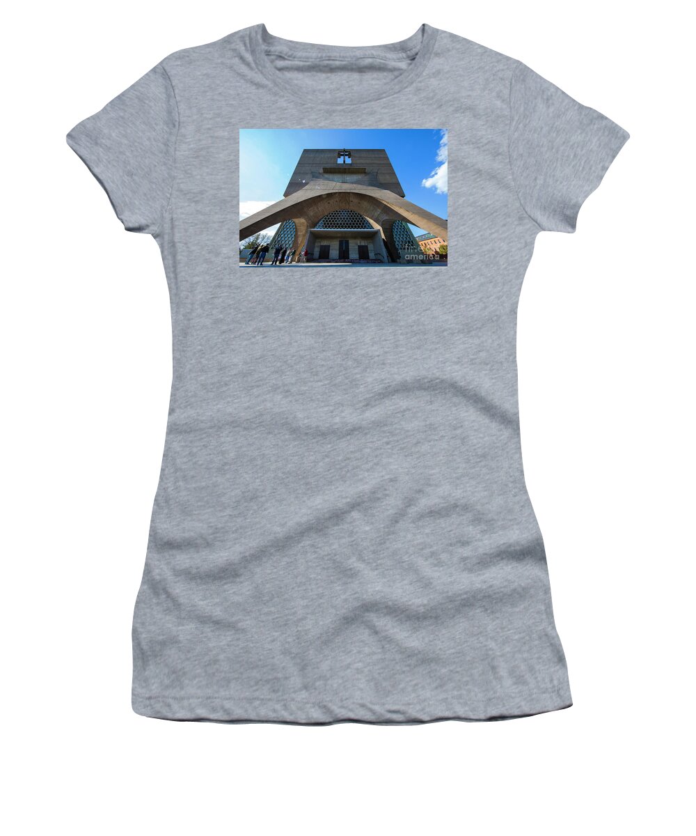 Wayne Moran Photography Women's T-Shirt featuring the photograph Saint John's University Abbey Spring Morning by Wayne Moran