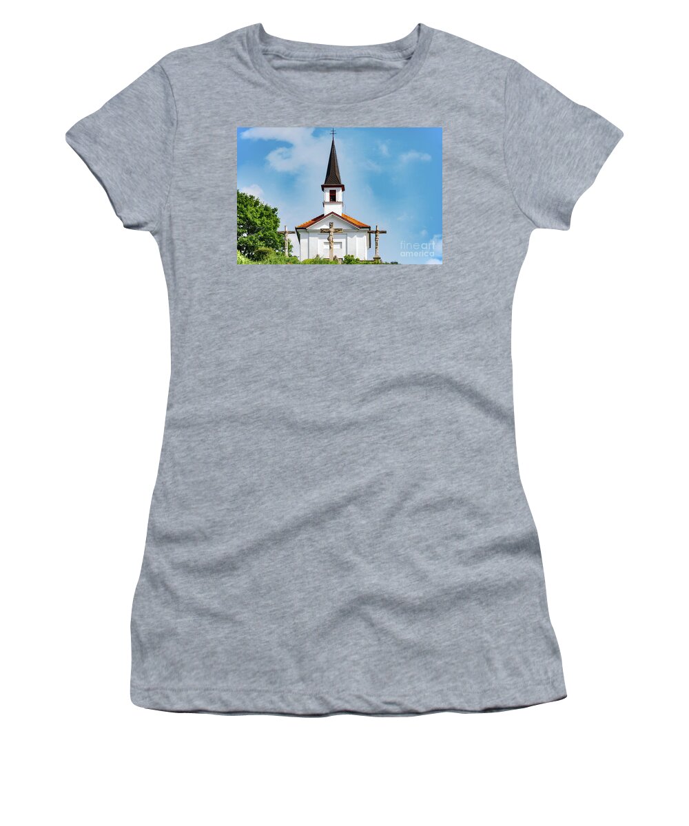 Esztergom Women's T-Shirt featuring the photograph Saint Thomas Chapel by Bob Phillips