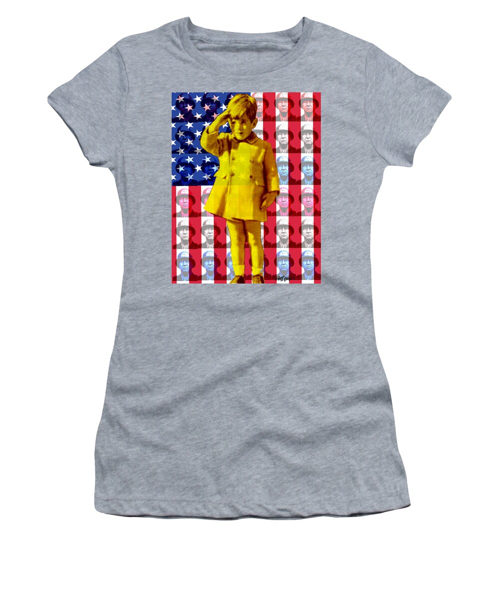 Salute Women's T-Shirt featuring the digital art Salute by Seth Weaver