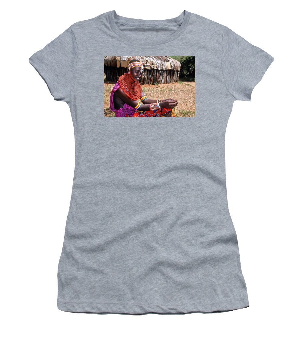 Africa Women's T-Shirt featuring the photograph Samburu Beauty by Michele Burgess