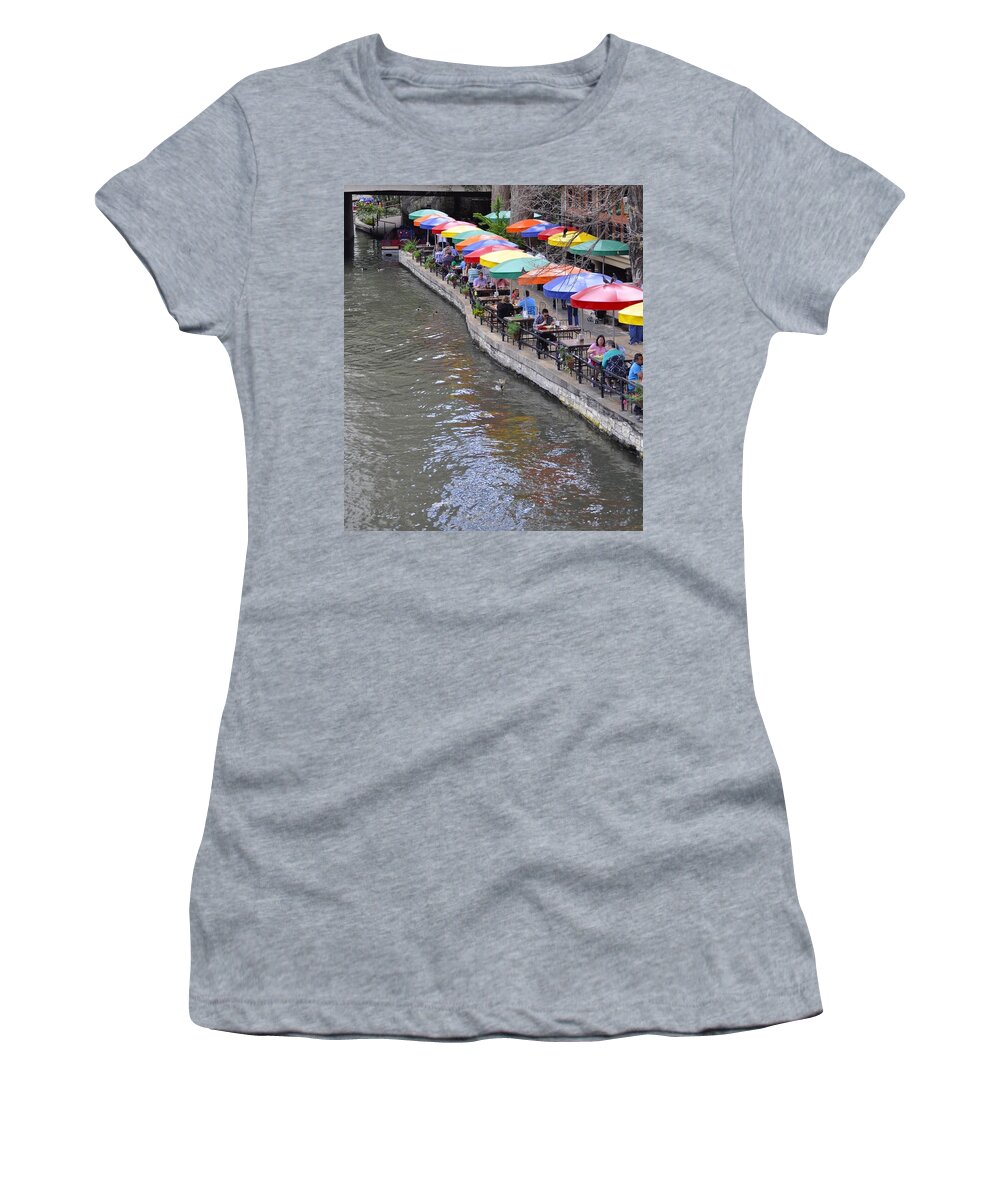 San Antonio River Walk Women's T-Shirt featuring the photograph San Antonio Riverwalk by Kristina Deane