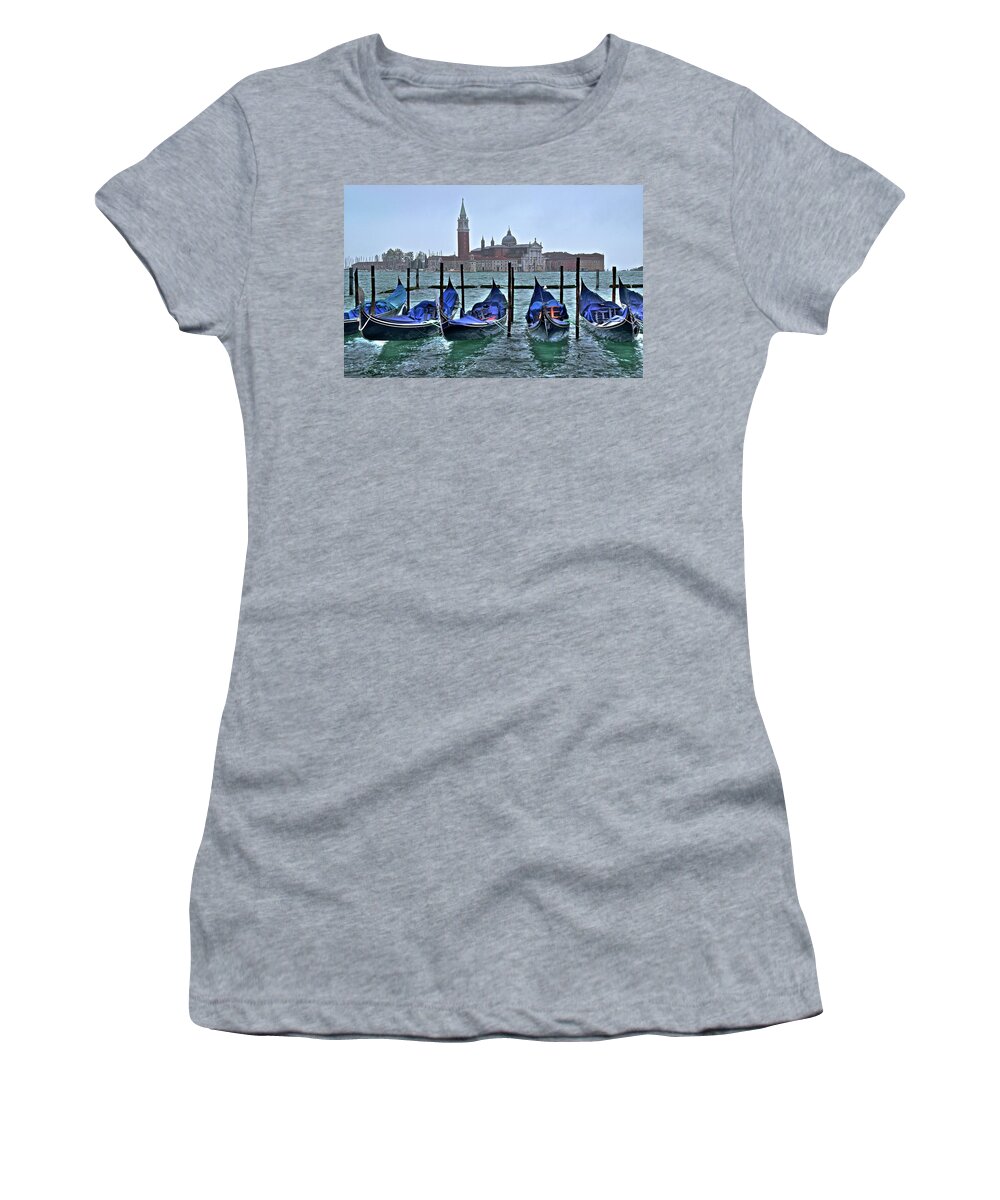 San Women's T-Shirt featuring the photograph San Marco HDR by Frozen in Time Fine Art Photography