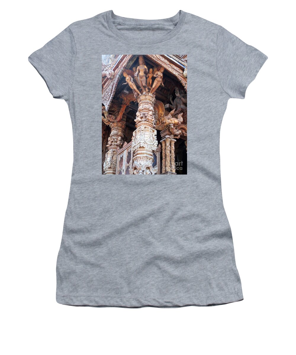 Thailand Women's T-Shirt featuring the photograph Sanctuary Of Truth 30 by Randall Weidner
