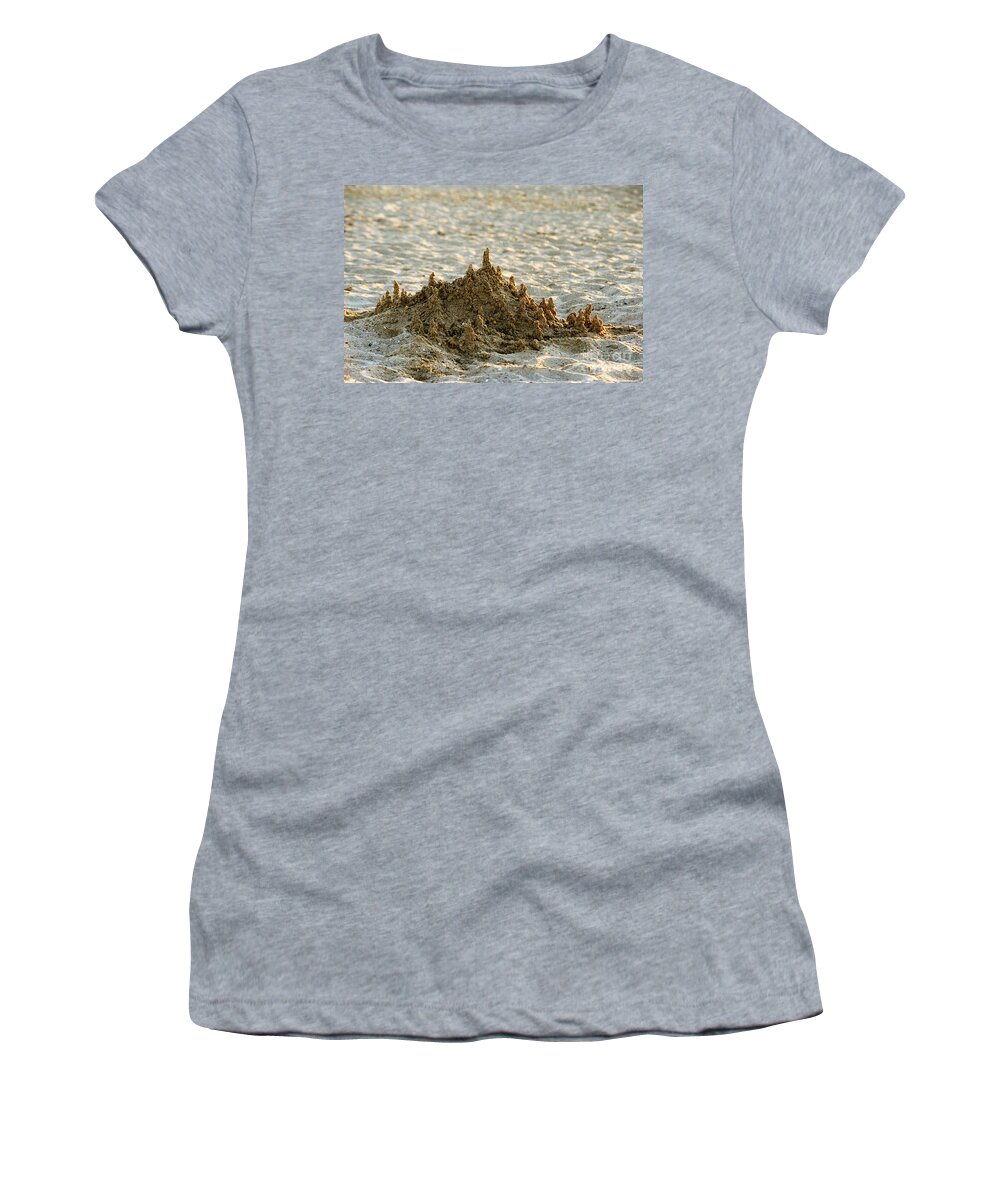 Sand Women's T-Shirt featuring the photograph Sand castle by Casper Cammeraat