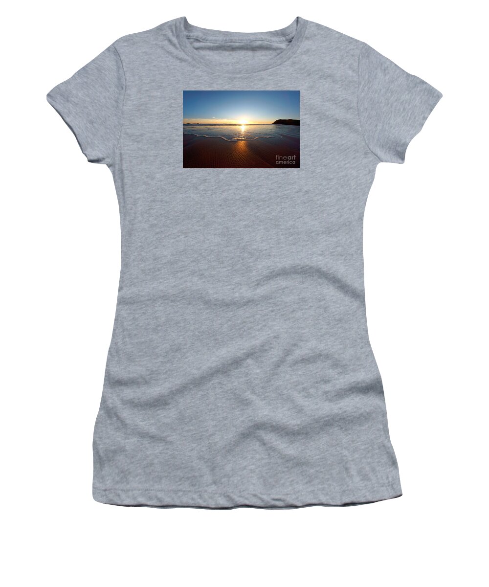 Wales Women's T-Shirt featuring the photograph Sand Textures by Minolta D