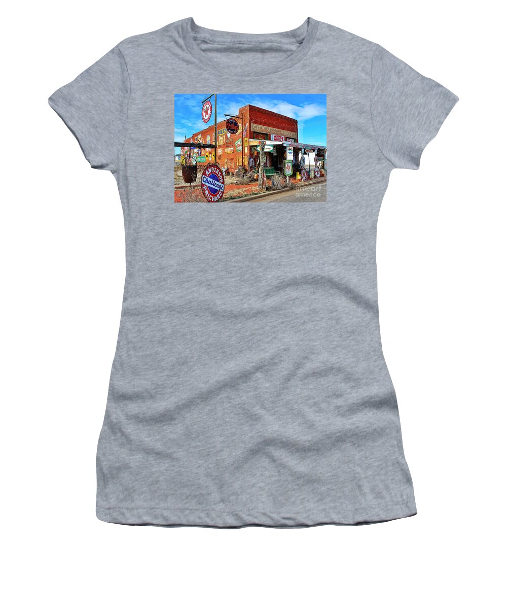 500 Views Women's T-Shirt featuring the photograph Sandhills Curiosity Shop by Jenny Revitz Soper
