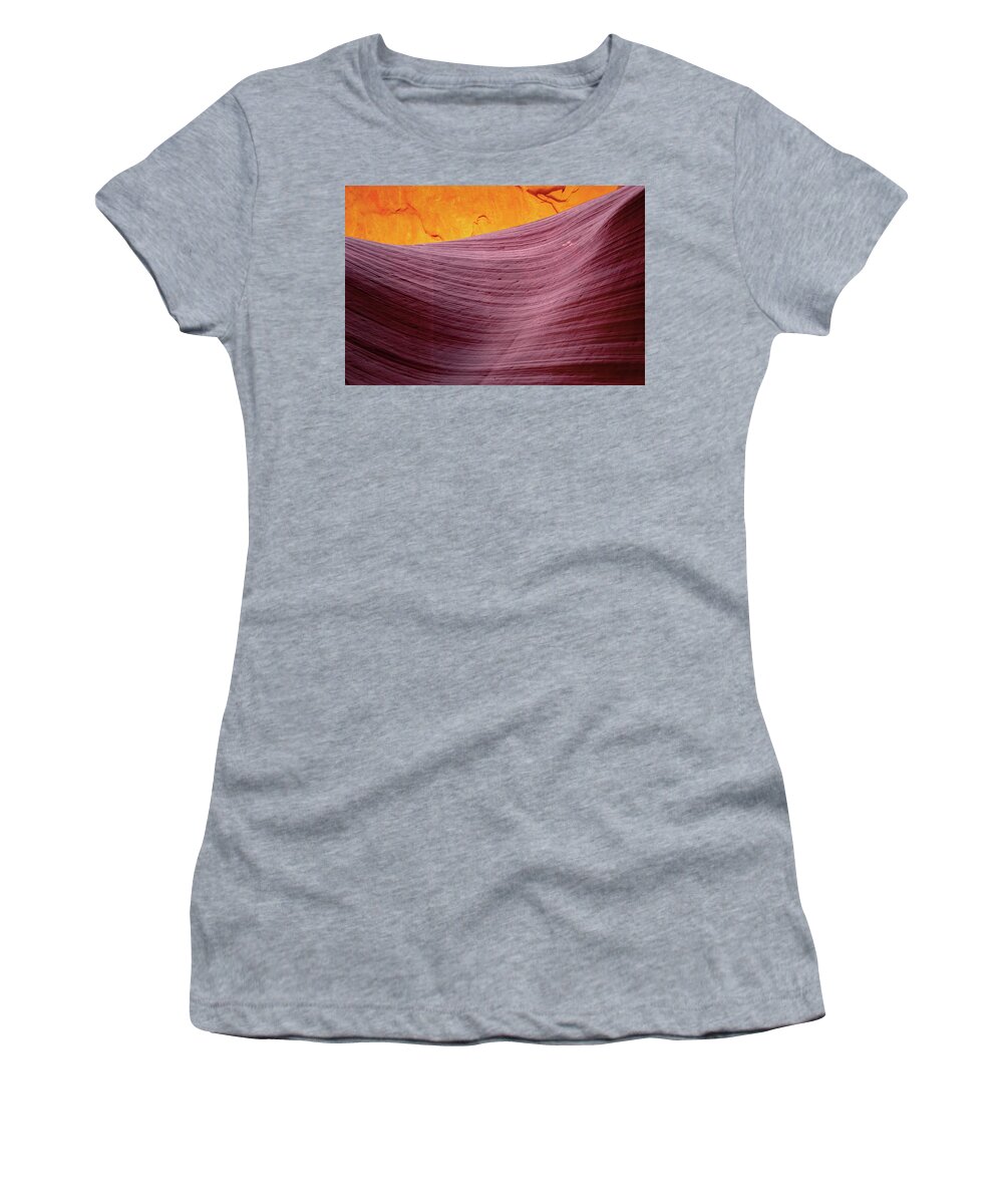 Sandstone Women's T-Shirt featuring the photograph Sandstone Waves - Antelope Canyon by Gregory Ballos
