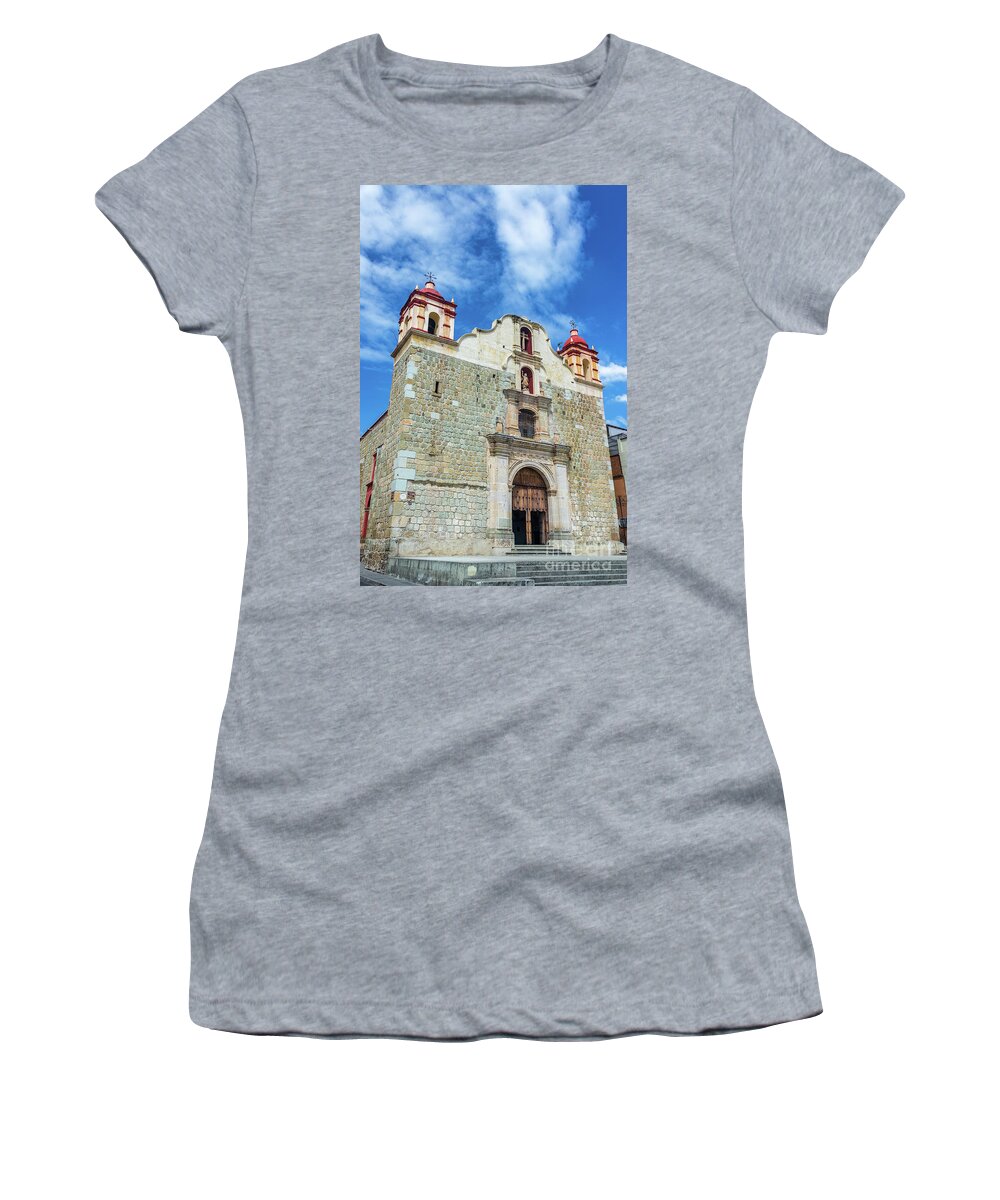 Oaxaca Women's T-Shirt featuring the photograph Sangre de Cristo Church by Jess Kraft