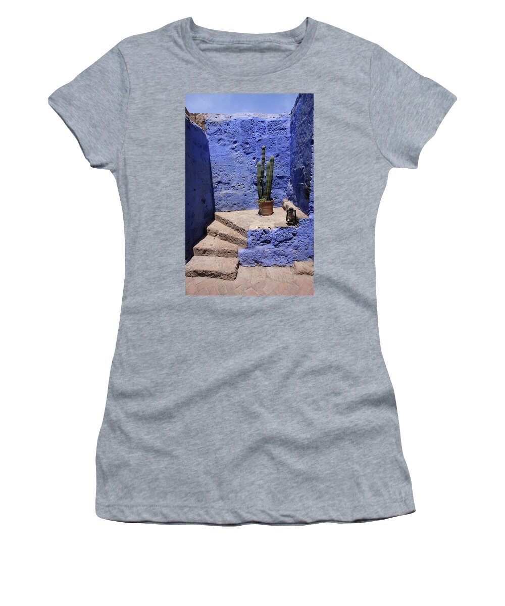 Santa Catalina Monastery Women's T-Shirt featuring the photograph Santa Catalina Monastery by Aidan Moran
