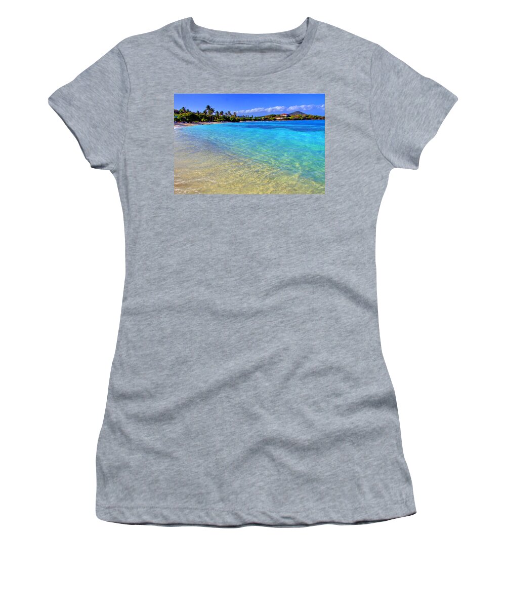 Beach Women's T-Shirt featuring the photograph Sapphire Glow by Scott Mahon