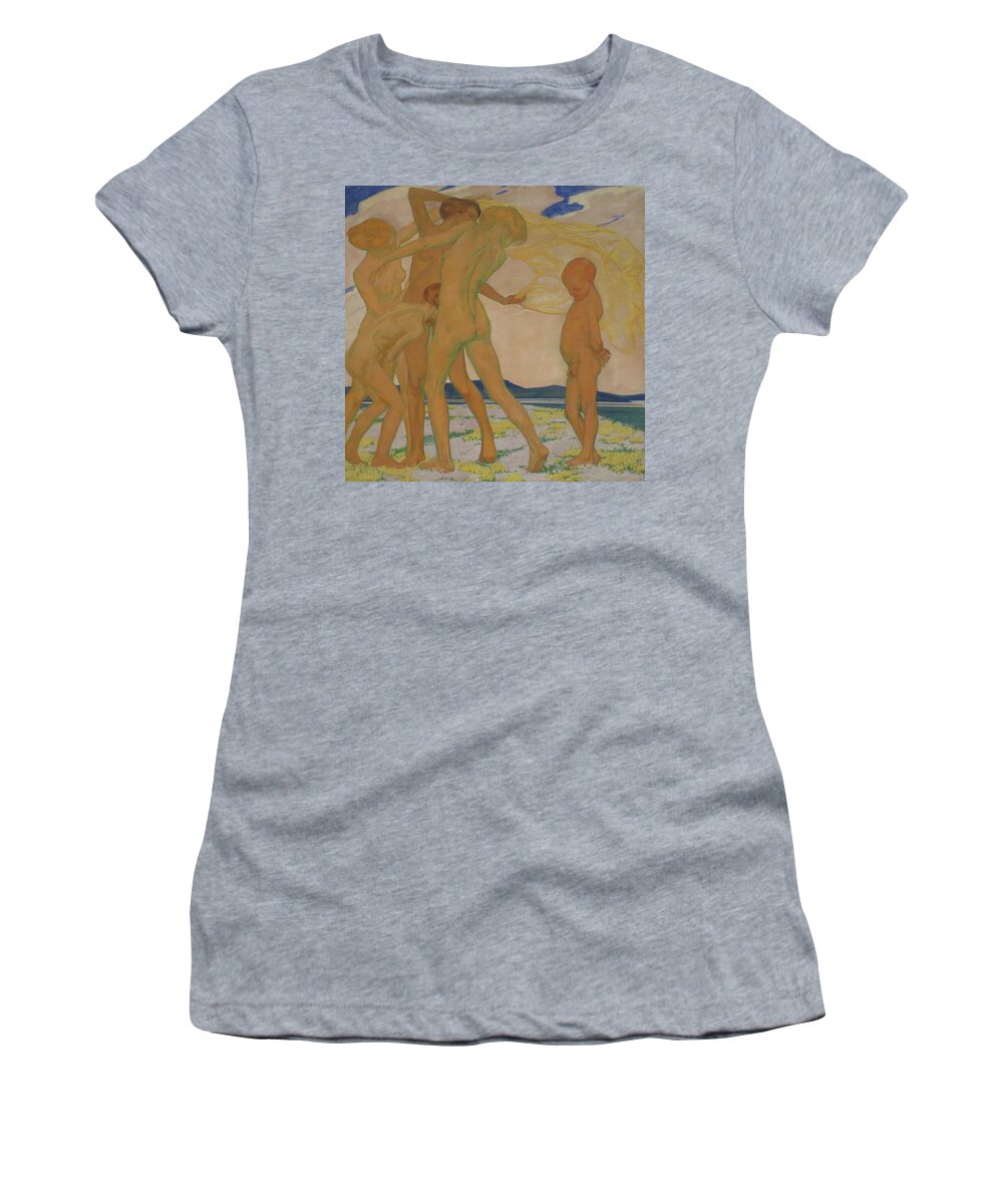 Painting Women's T-Shirt featuring the painting Scherzo by Mountain Dreams