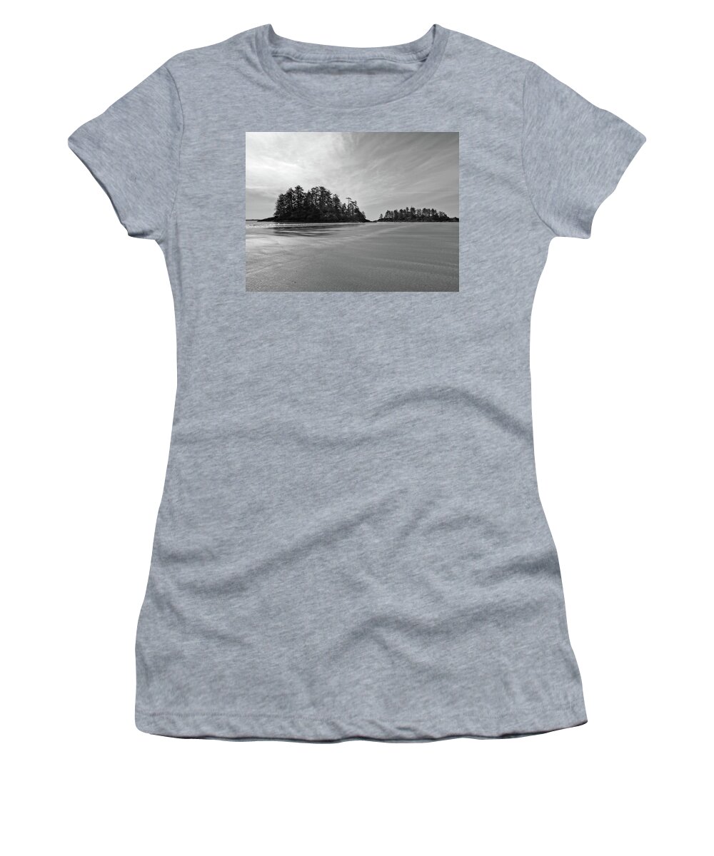 Landscape Women's T-Shirt featuring the photograph Schooner Cove Island Silhouettes by Allan Van Gasbeck
