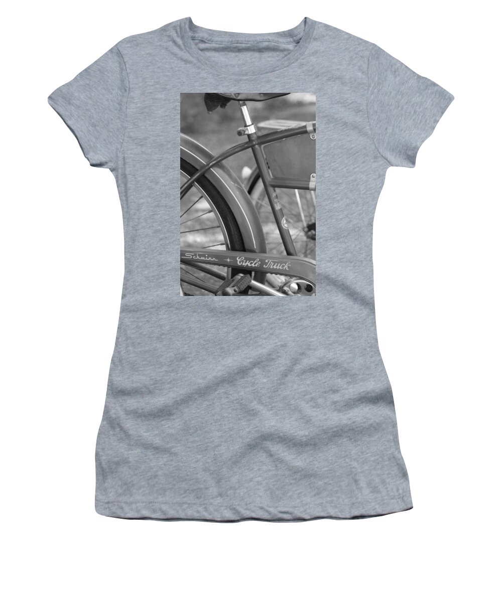 Schwinn Women's T-Shirt featuring the photograph Schwinn Cycle Truck by Lauri Novak