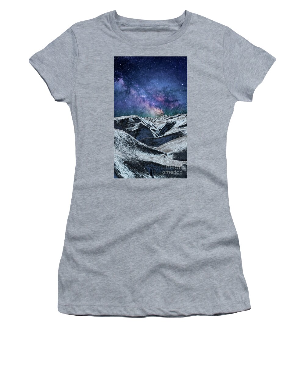 Planet Women's T-Shirt featuring the digital art Sci Fi World by Phil Perkins