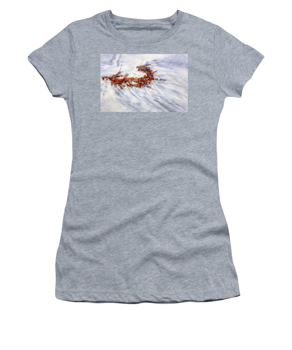 Sand Women's T-Shirt featuring the photograph Sea Necklace by Richard Omura
