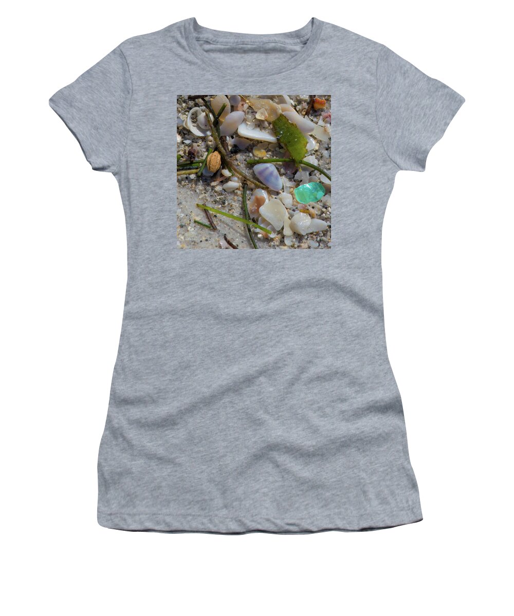 Susan Molnar Women's T-Shirt featuring the photograph Seaside Treasures 2 by Susan Molnar