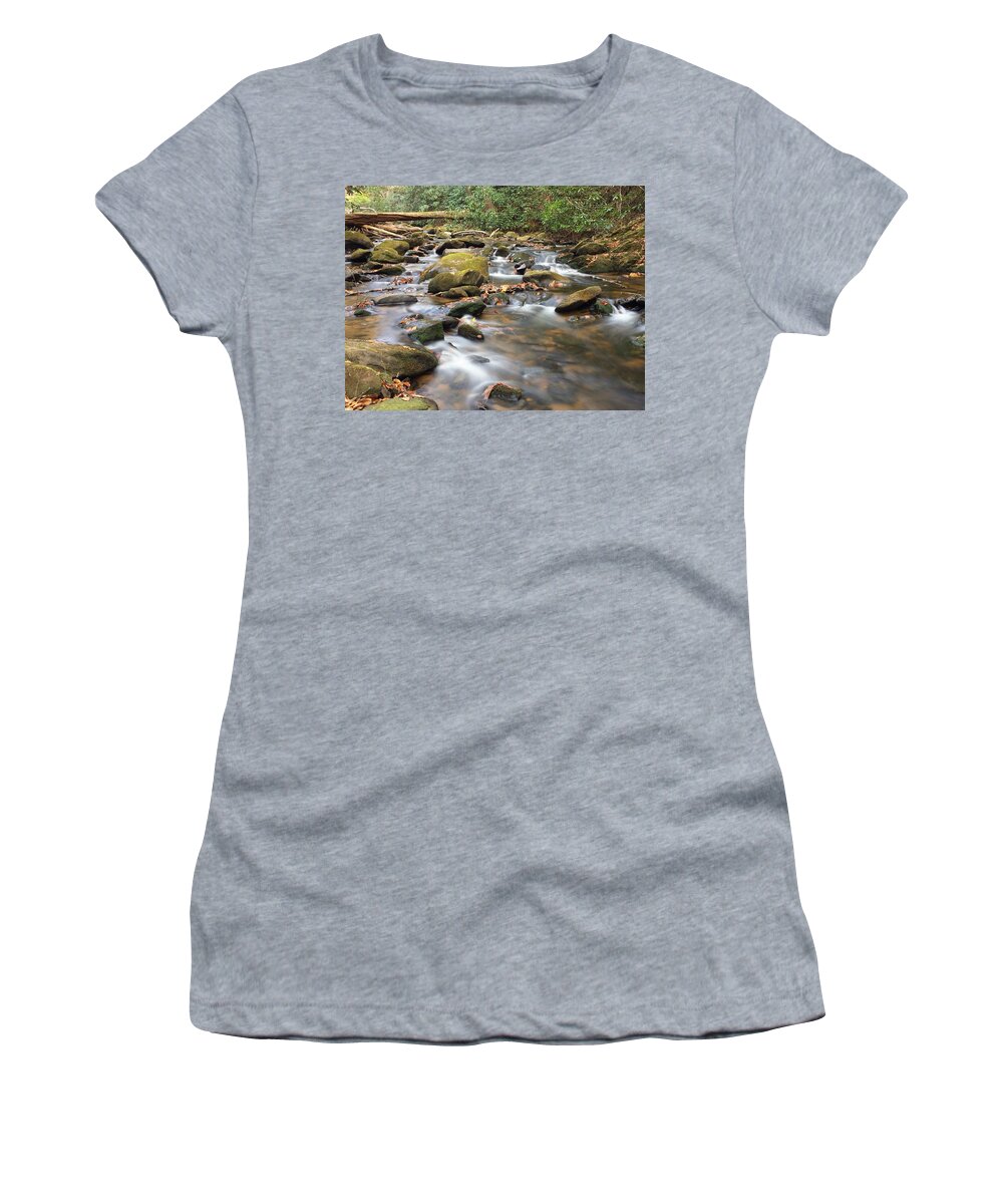 Creek Women's T-Shirt featuring the photograph Secluded by Richie Parks