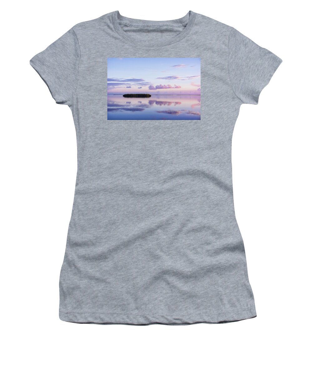 Florida Keys Women's T-Shirt featuring the photograph Serenity At Sunrise by Louise Lindsay