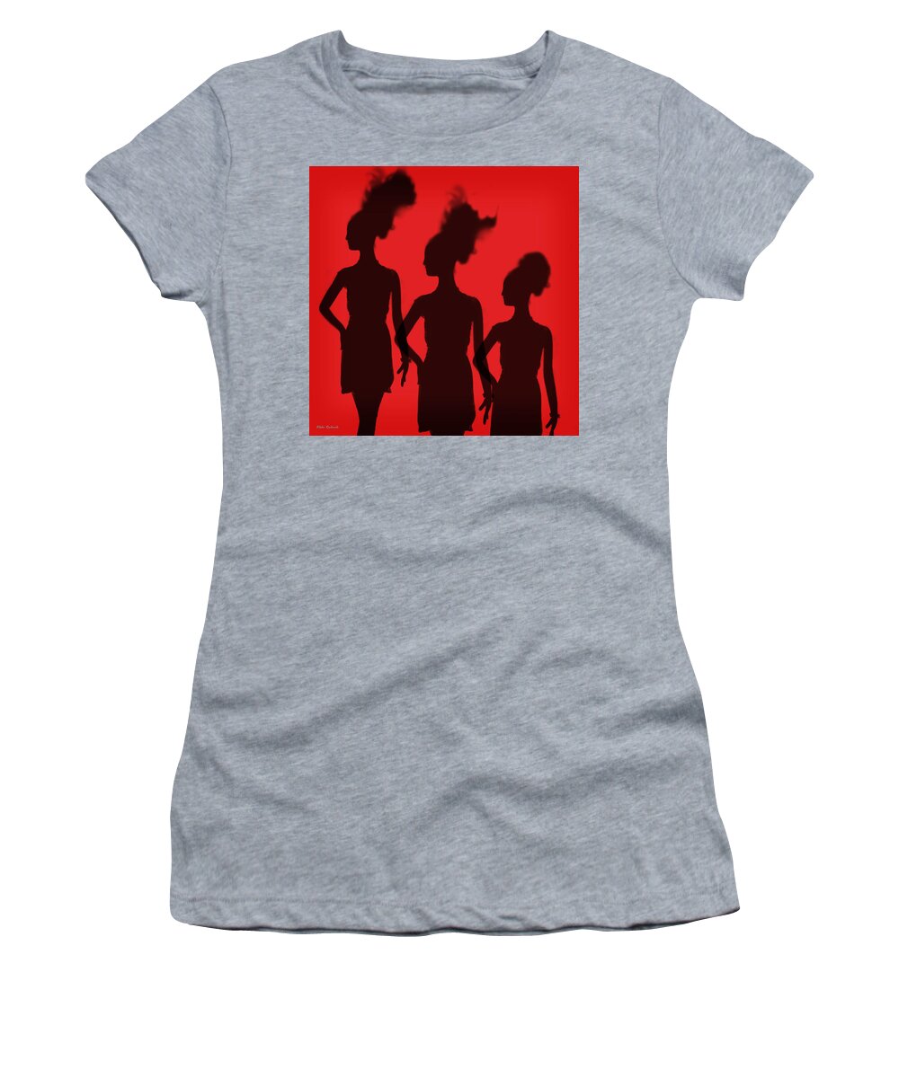  Women's T-Shirt featuring the photograph Shadow Of Chic by Blake Richards