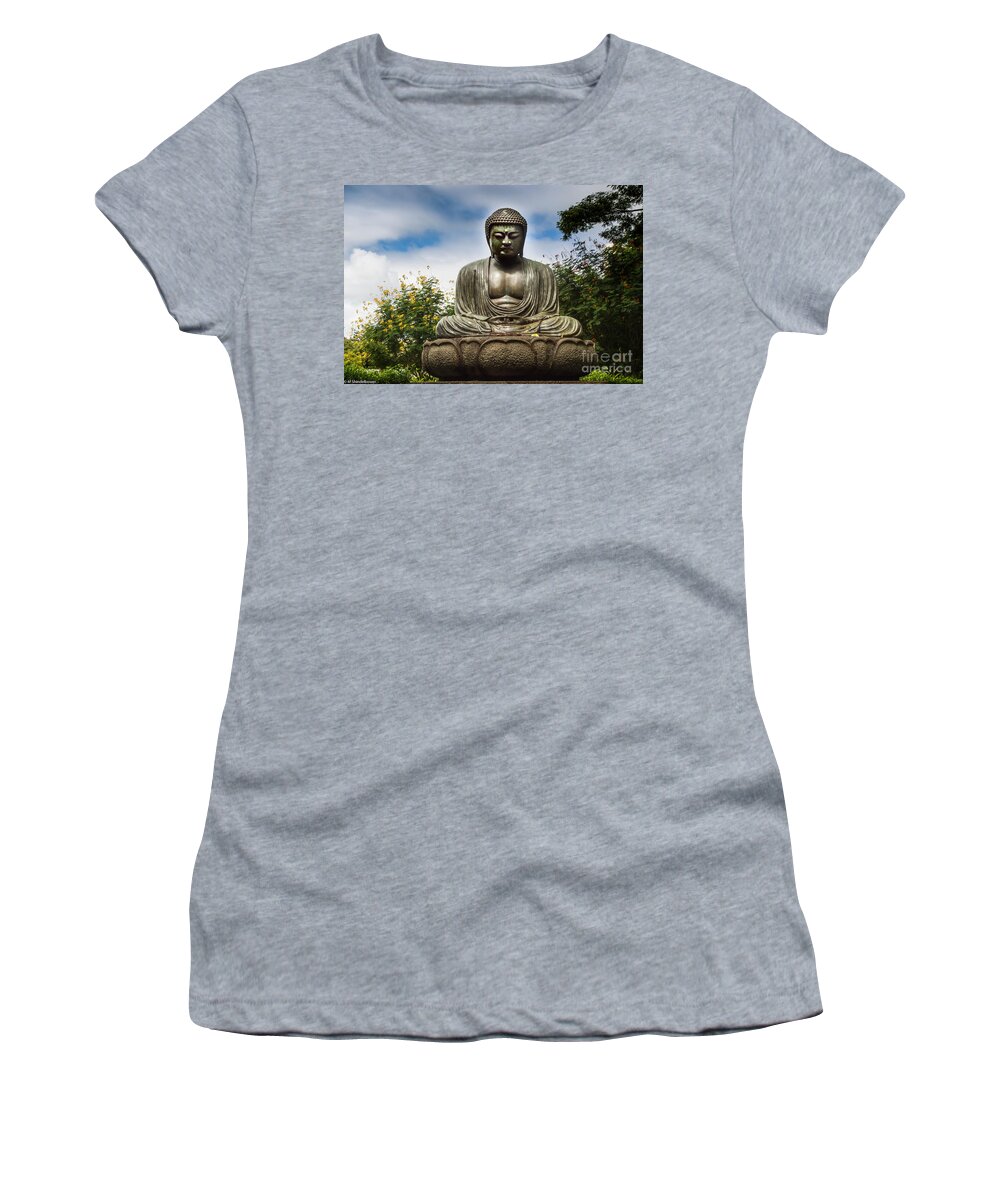 Shakyamuni Buddha Women's T-Shirt featuring the photograph Shakyamuni Buddha by Mitch Shindelbower