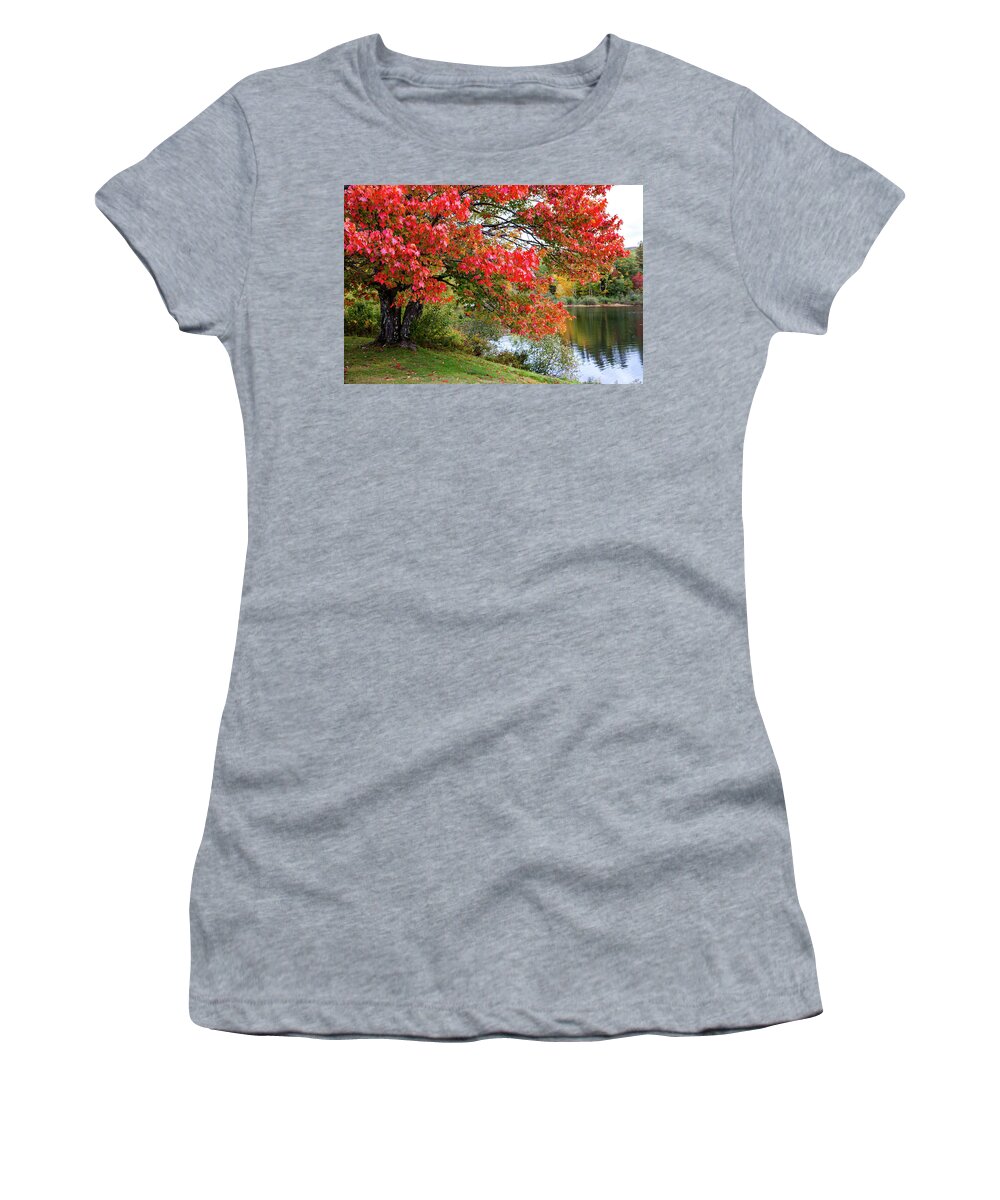 Nh Women's T-Shirt featuring the photograph Shannon Pond by Robert Clifford