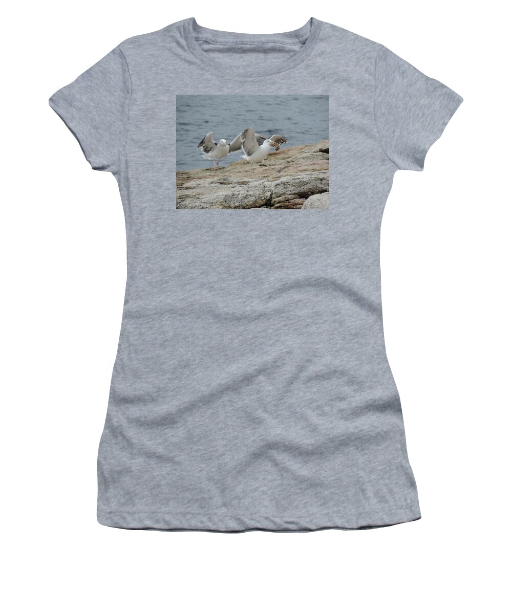 Sharing Is Caring Women's T-Shirt featuring the photograph Sharing is Caring by Bill Tomsa