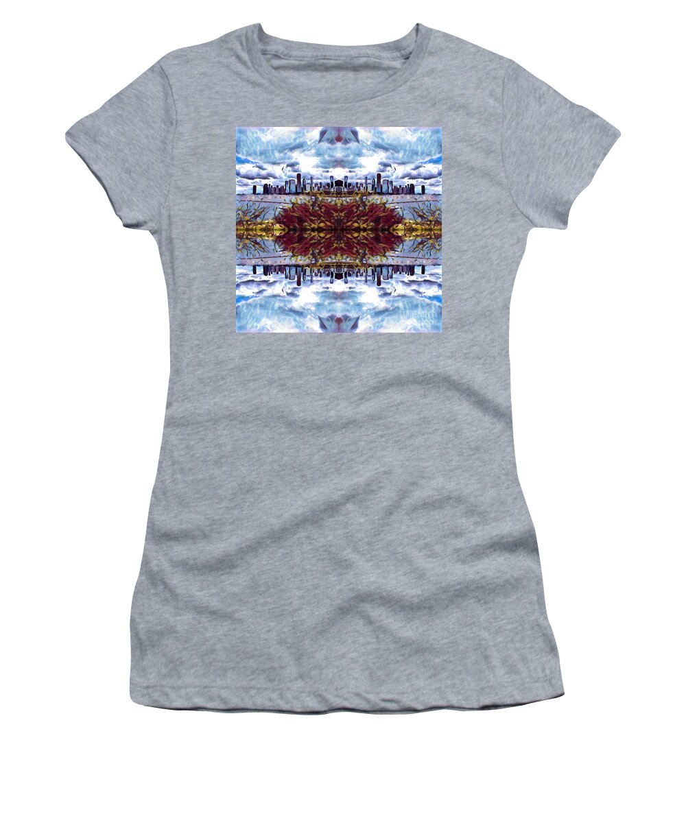 Chicago Women's T-Shirt featuring the digital art Shedd Aquarium by Karl Norland