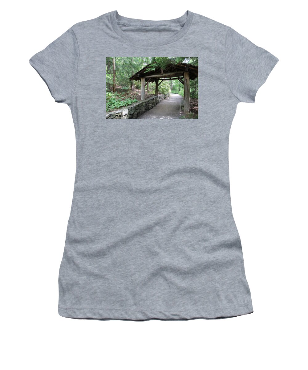 Path Women's T-Shirt featuring the photograph Shelter on the Path by Allen Nice-Webb