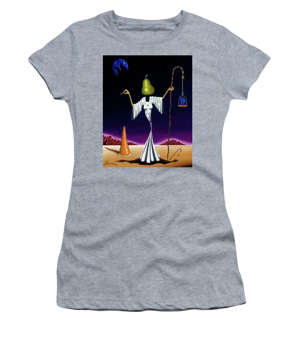  Women's T-Shirt featuring the painting Shepherd Moon by Paxton Mobley
