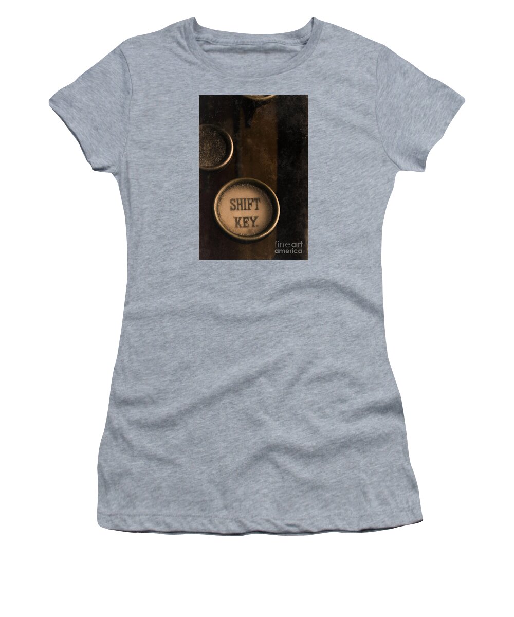 Antique Women's T-Shirt featuring the photograph Shift Key by Clayton Bastiani