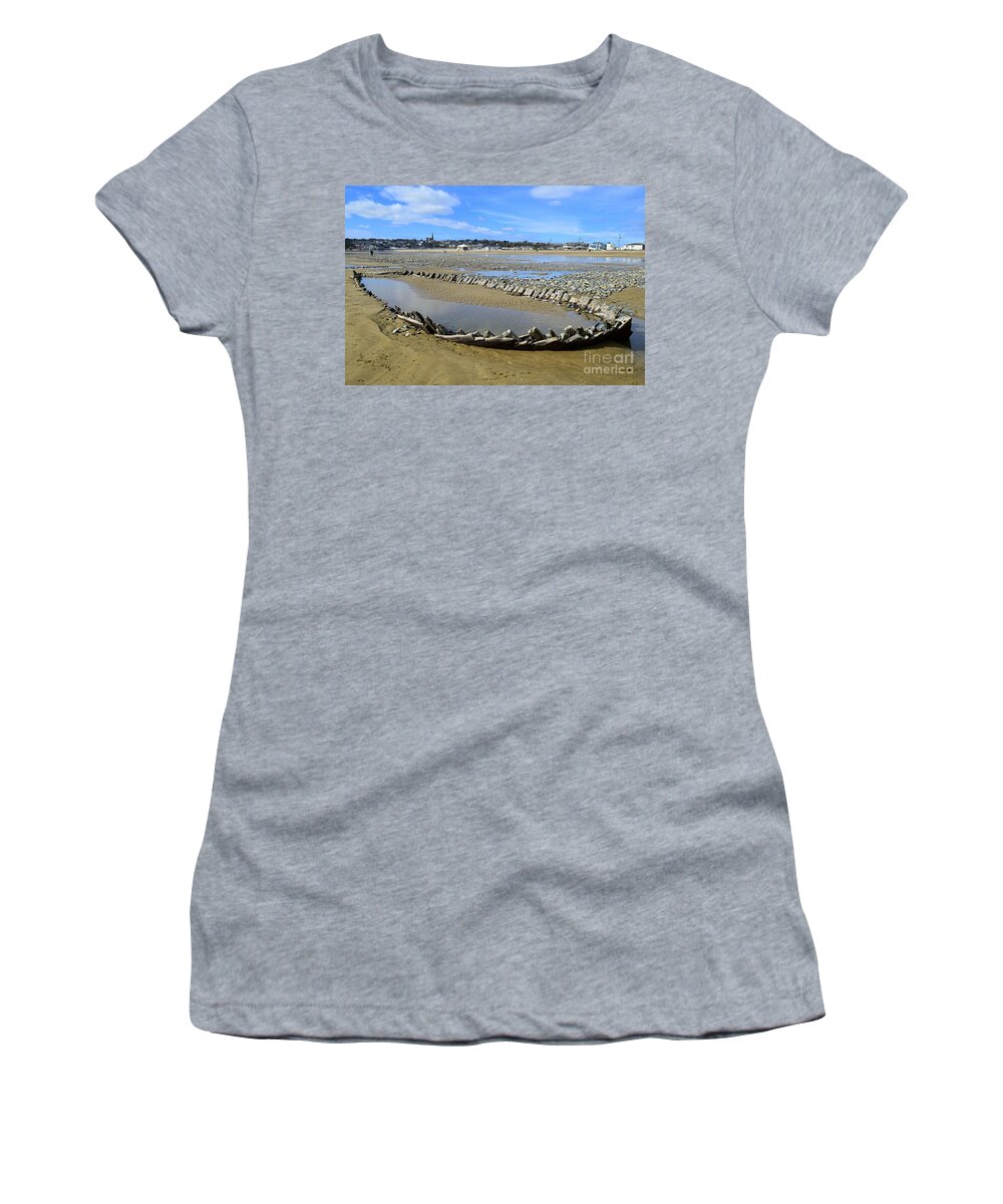 Beach Women's T-Shirt featuring the photograph Shipwreck by Joe Cashin