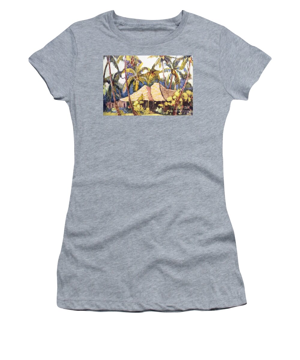 1938 Women's T-Shirt featuring the painting Shirley Russell Art by Hawaiian Legacy Archive - Printscapes