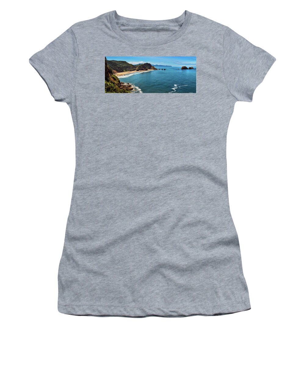 Arch Women's T-Shirt featuring the photograph Short Beach, Oregon by John Hight