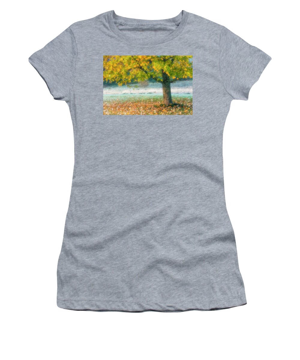 Vermont Women's T-Shirt featuring the photograph Showing off by Usha Peddamatham