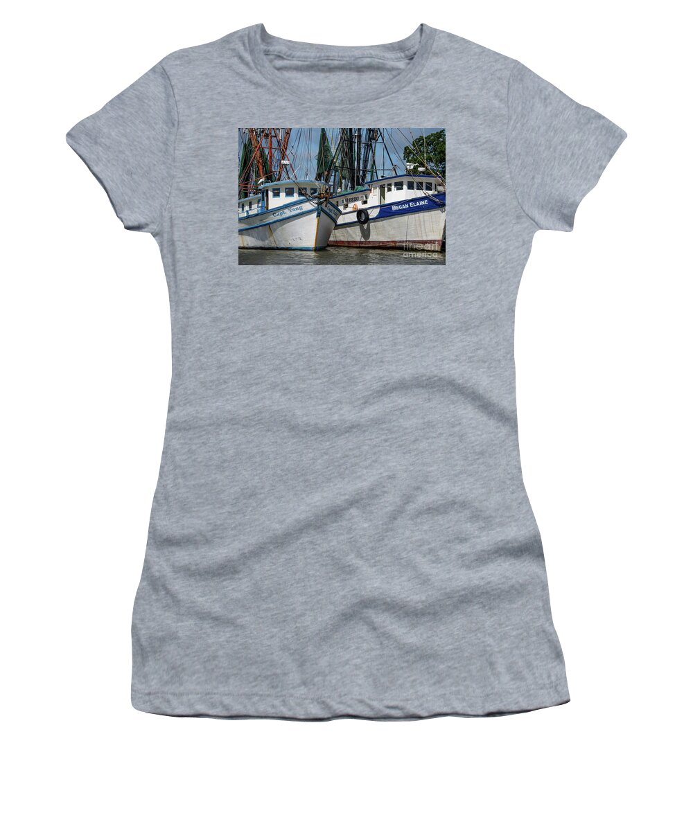 Capt Tang Women's T-Shirt featuring the photograph Shrimp Life by Dale Powell