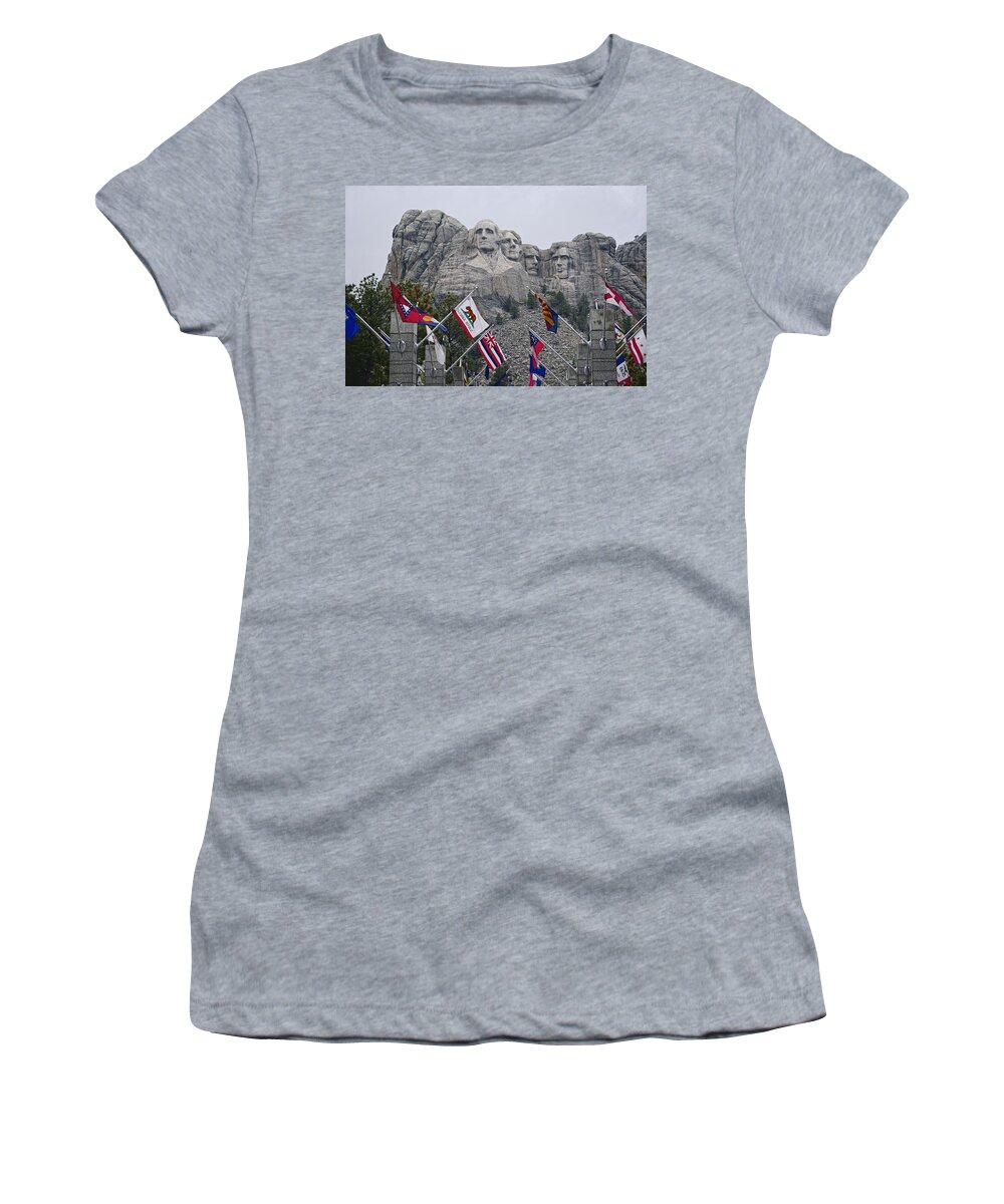 Nation Women's T-Shirt featuring the photograph Shrine of Democracy by Lucinda Walter