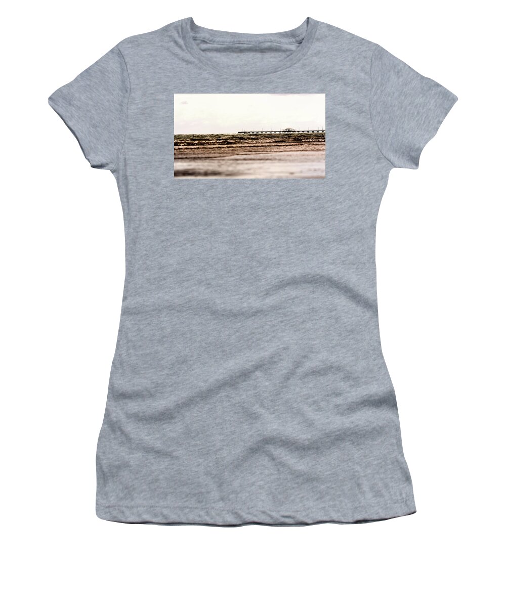 Landscape Women's T-Shirt featuring the photograph Silver Beach Jetty by Michael Blaine