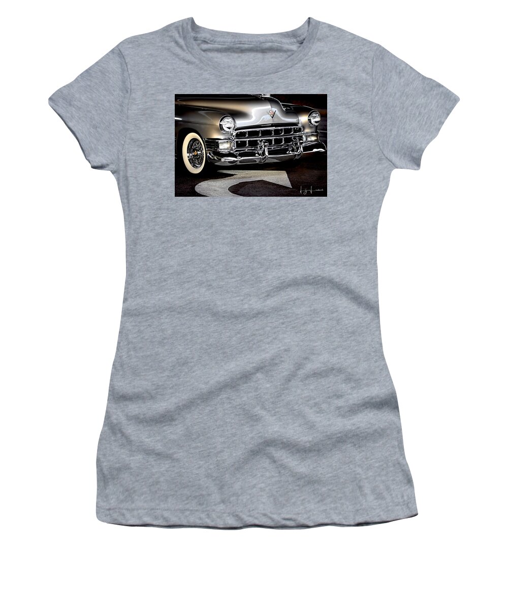 Car Women's T-Shirt featuring the photograph Classic Cadillac by Lisa Lambert-Shank